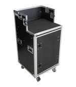 ProX XS-SLAM16UCINEWORK 16U Shockmount Rack Flight Case with Integrated Console Compartment