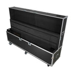 ProX XS-LCD80100WX2 Universal Dual Monitor and TV Flight Case Adjustable for 80"–100" Flat Panel LED and LCD Displays with 4 Casters