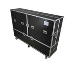 ProX XS-LCD80100WX2 Universal Dual Monitor and TV Flight Case Adjustable for 80"–100" Flat Panel LED and LCD Displays with 4 Casters