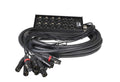 ProX XC-SB84XLR25 25 Ft XLR Stage Box Snake 8 XLR-F Inputs and 4 XLR-M Effects Returns