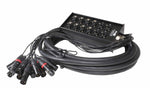 ProX XC-SB84XLR25 25 Ft XLR Stage Box Snake 8 XLR-F Inputs and 4 XLR-M Effects Returns