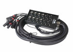 ProX XC-SB84XLR25 25 Ft XLR Stage Box Snake 8 XLR-F Inputs and 4 XLR-M Effects Returns