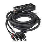 ProX XC-SB8XLR2CAT25 25 Ft. XLR Stage Box Snake 8 XLR-F Send Inputs and 2 CAT6 Connections