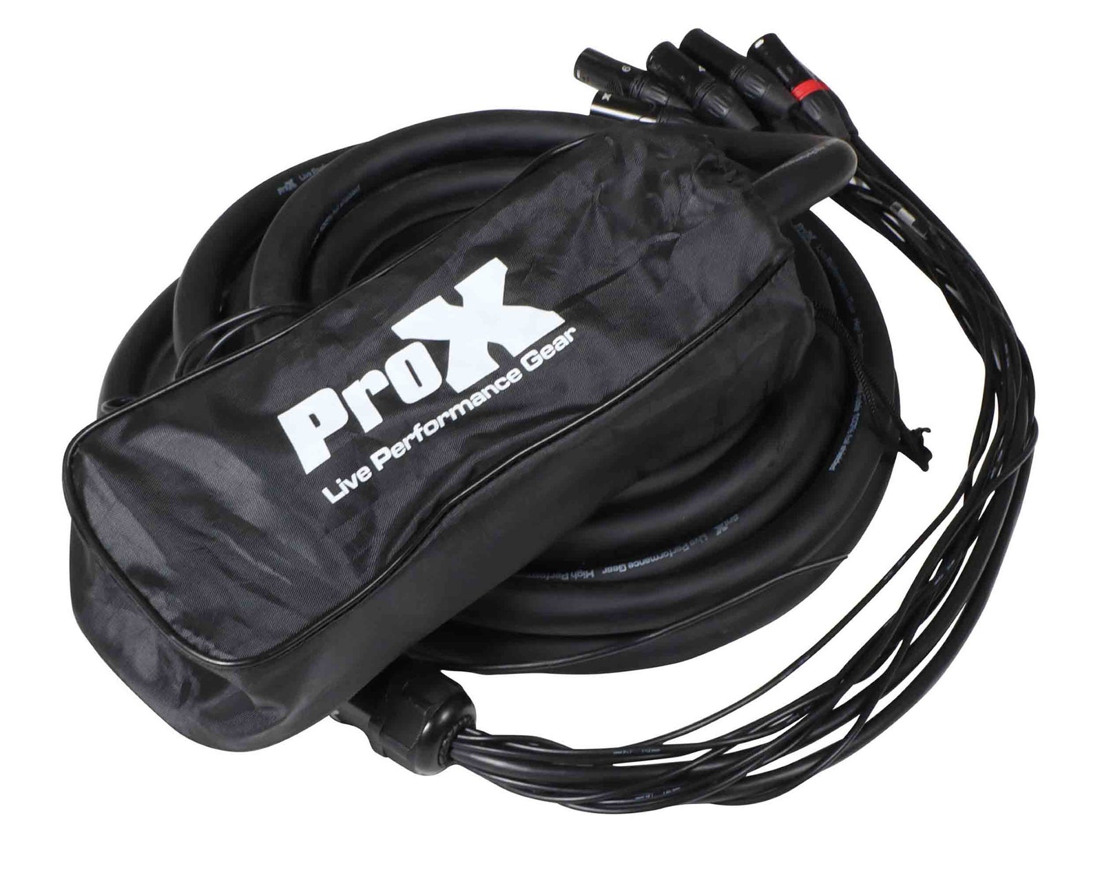 ProX XC-SB8XLR2CAT25 25 Ft. XLR Stage Box Snake 8 XLR-F Send Inputs and 2 CAT6 Connections