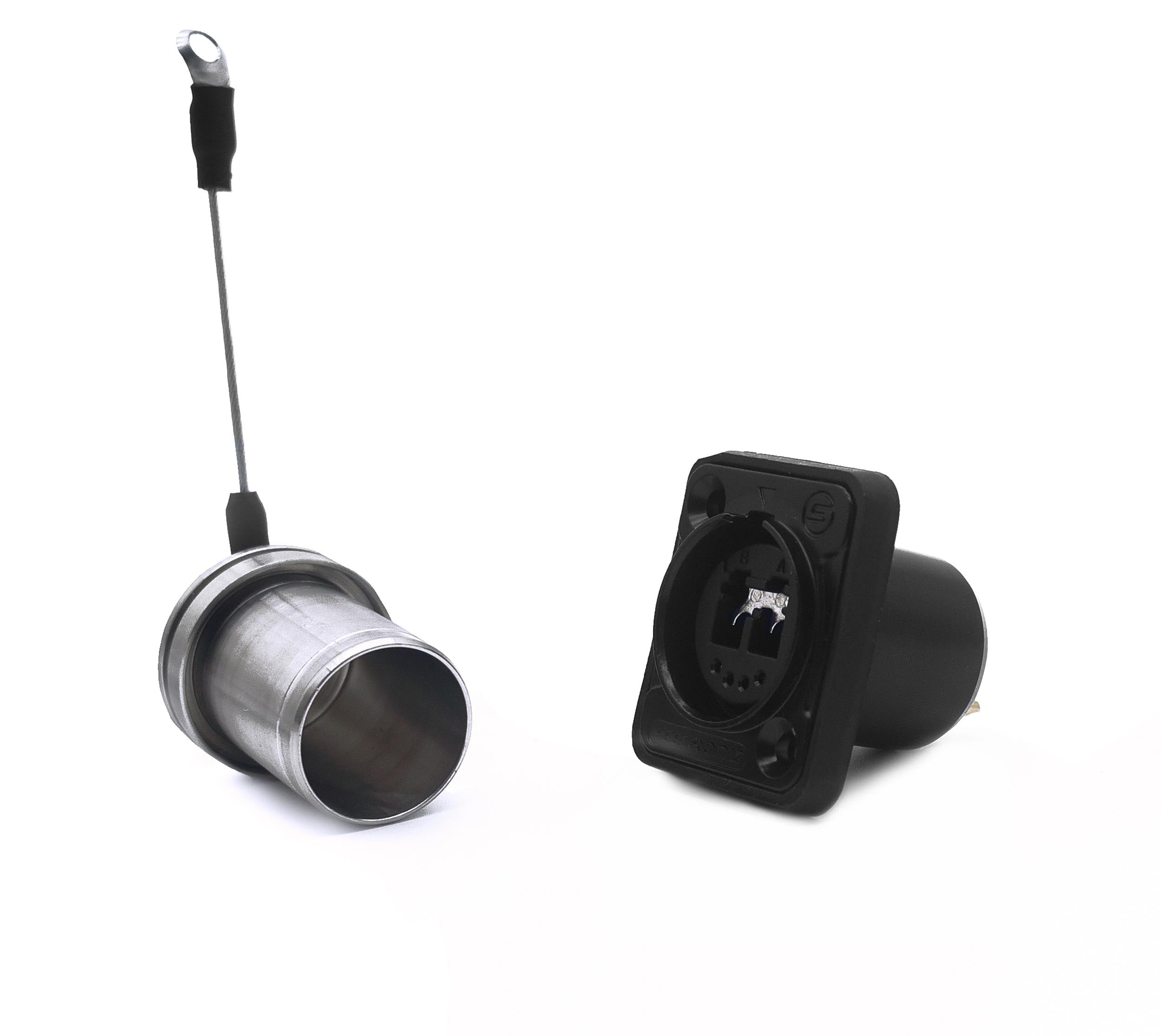 ProX XC-SO2DF Seetronic Dual-Channel Fiber Socket with Automatic Sealing Shutter IP65 Rated