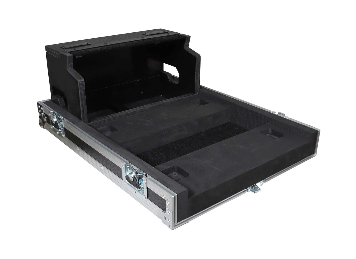 ProX XS-BWINGCOMPACTDHW ATA Flight Case for Behringer WING Compact Doghouse Compartment and Caster Wheels