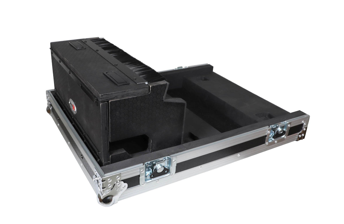 ProX XS-BWINGCOMPACTDHW ATA Flight Case for Behringer WING Compact Doghouse Compartment and Caster Wheels