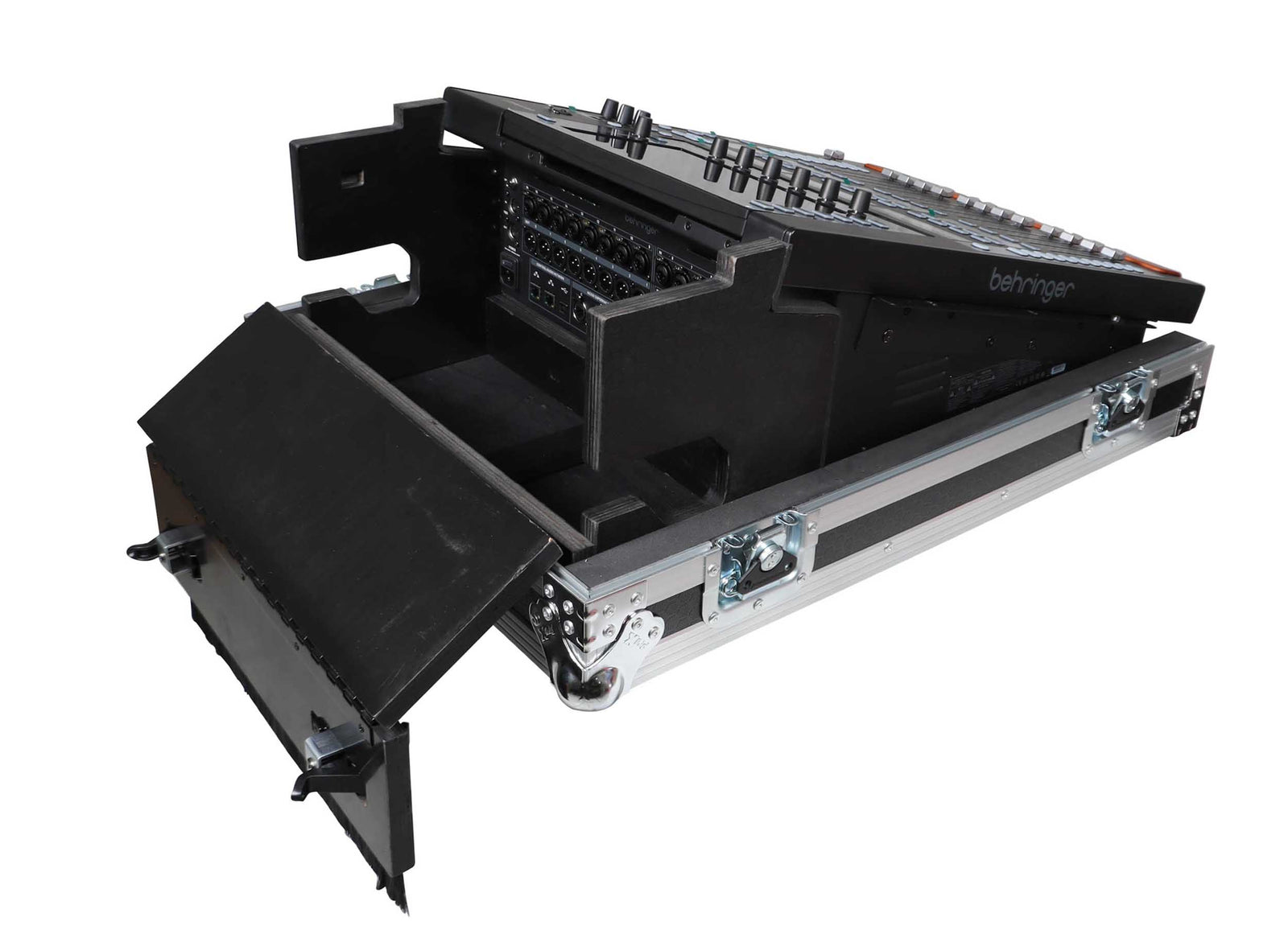 ProX XS-BWINGCOMPACTDHW ATA Flight Case for Behringer WING Compact Doghouse Compartment and Caster Wheels