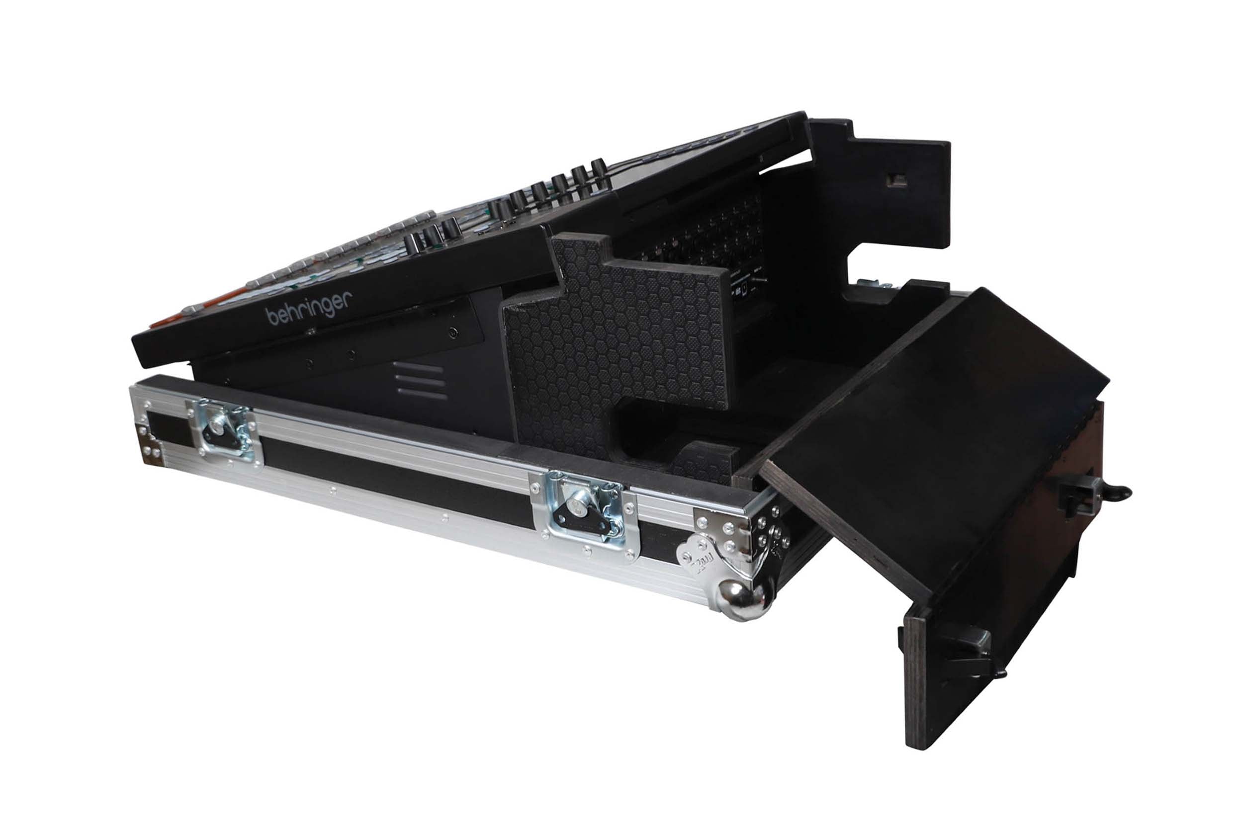 ProX XS-BWINGCOMPACTDHW ATA Flight Case for Behringer WING Compact Doghouse Compartment and Caster Wheels