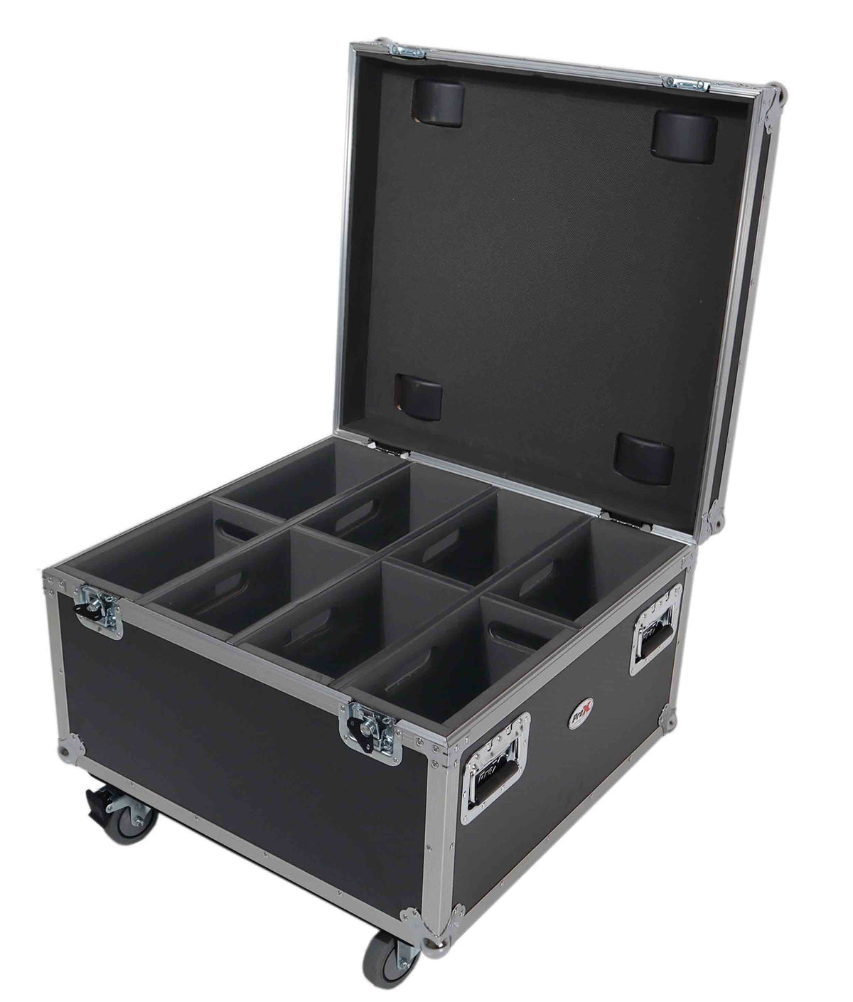 ProX XS-PARU48W Par Can Universal Utility Case with 4 Wheels Holds 4 Large or 8 Slim LED Par Lights