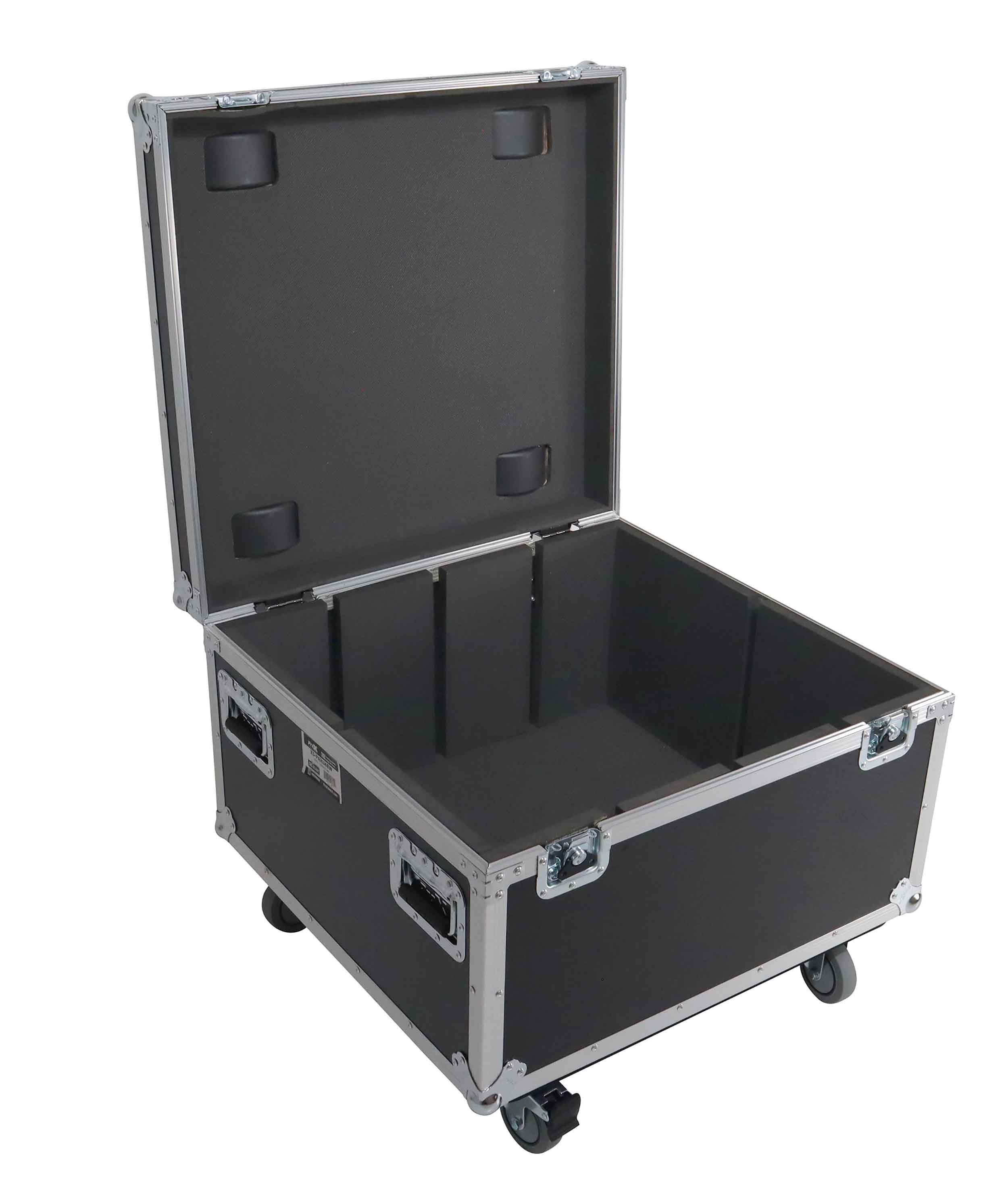 ProX XS-PARU48W Par Can Universal Utility Case with 4 Wheels Holds 4 Large or 8 Slim LED Par Lights