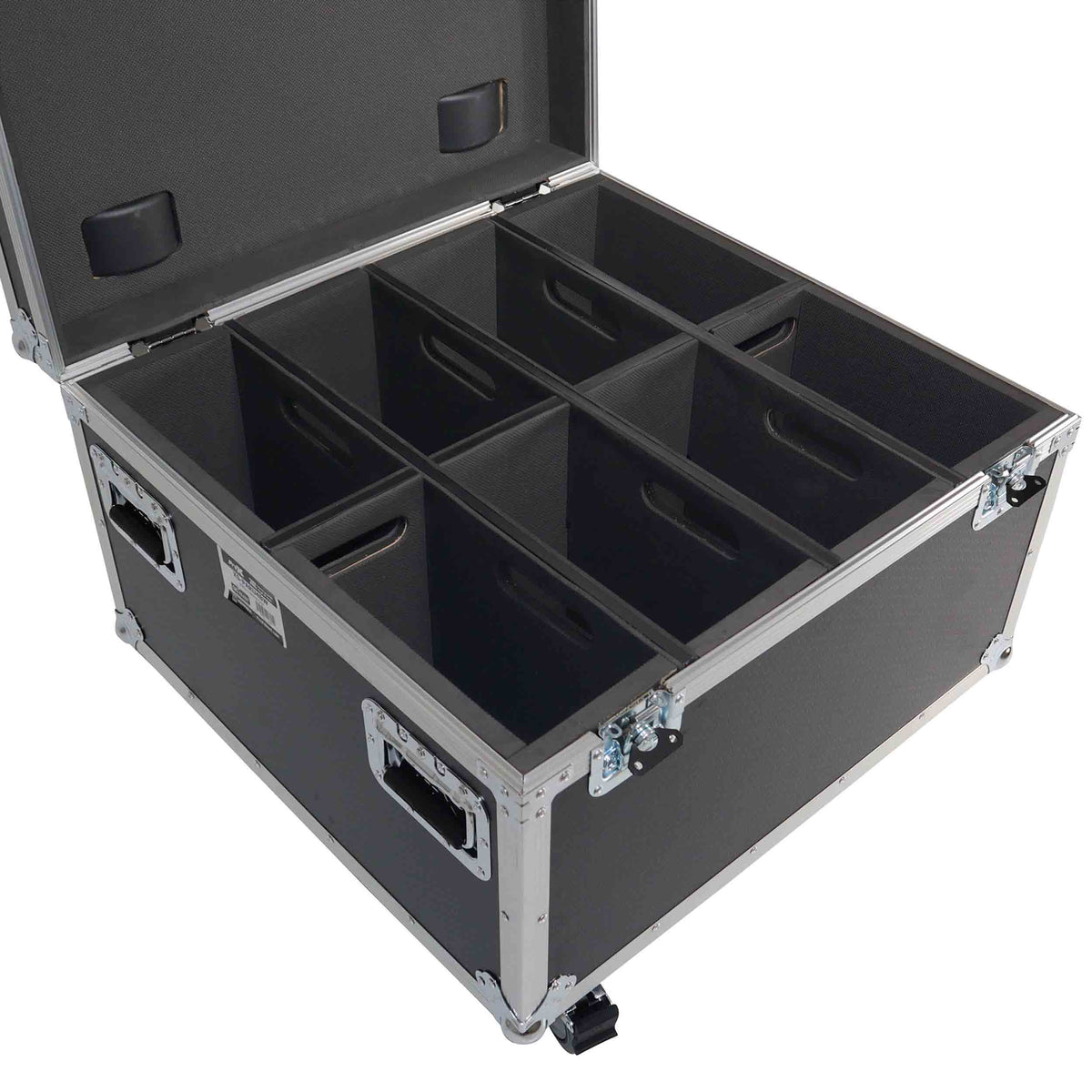 ProX XS-PARU48W Par Can Universal Utility Case with 4 Wheels Holds 4 Large or 8 Slim LED Par Lights