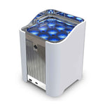 CHAUVET Professional WELLFITXX6, 6 Pack IP65 LED lights with Charging Case
