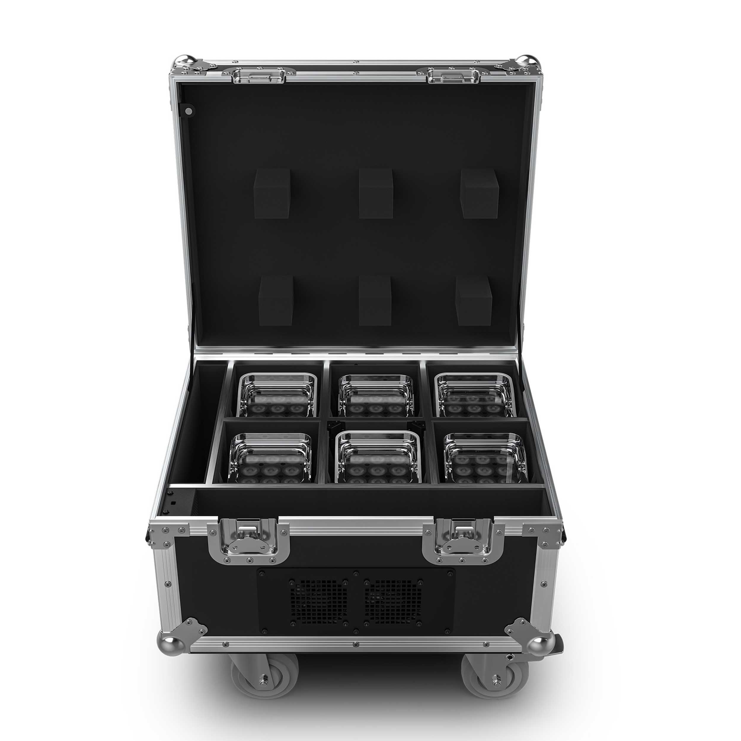 CHAUVET Professional WELLFITXX6, 6 Pack IP65 LED lights with Charging Case