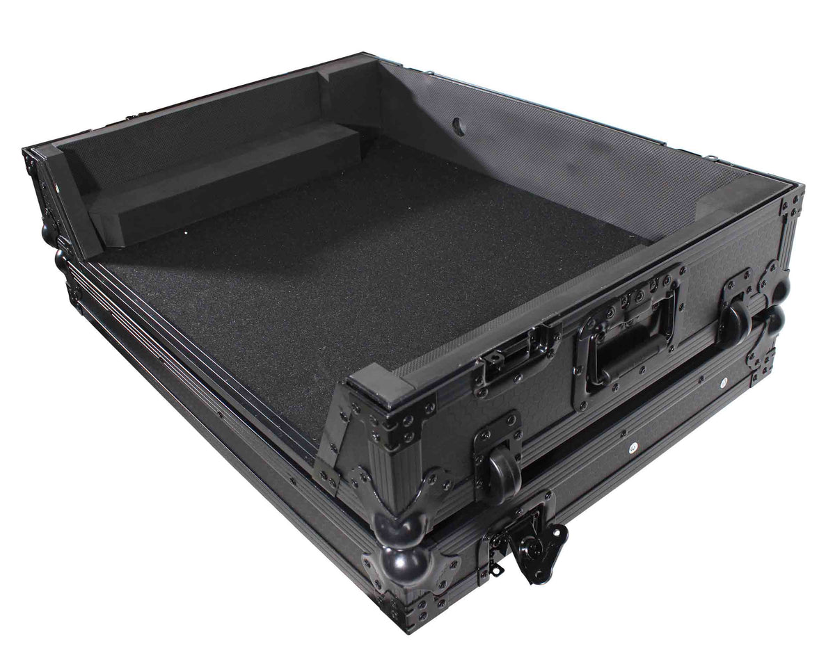 ProX XS-PRIME4MK2WBL ATA Flight Case with Wheels for Denon DJ PRIME 4 G2 PRIME 4 MK2 Controller 1U Rack Space, Black Finish