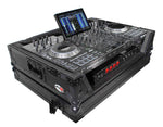 ProX XS-PRIME4MK2WBL ATA Flight Case with Wheels for Denon DJ PRIME 4 G2 PRIME 4 MK2 Controller 1U Rack Space, Black Finish