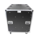 ProX 24" Deep Vertical Rack-to-Rack Shock Mount Case, 2 x 16U, with 2 Sliding Slam Doors and 6" x 4" Caster Wheels