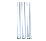 ProX XSQ-60X6 Stage Legs Pack of 6, 2" Aluminum Tubing