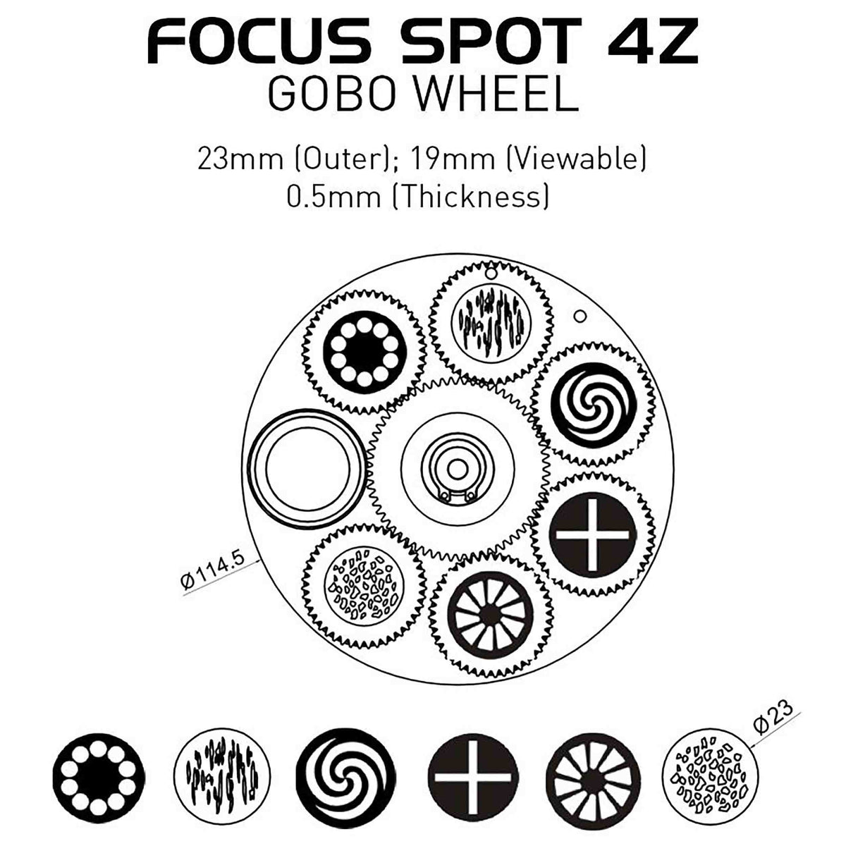 B-Stock: ADJ Focus Spot 4Z Pearl, Moving Head Spot Fixture with Motorized Focus and Zoom - White