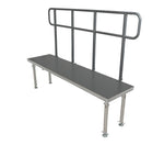 ProX XSQ-GR8FTPRO MK4 8 Ft Professional Single Guard Rail for StageQ Portable Stage Platform