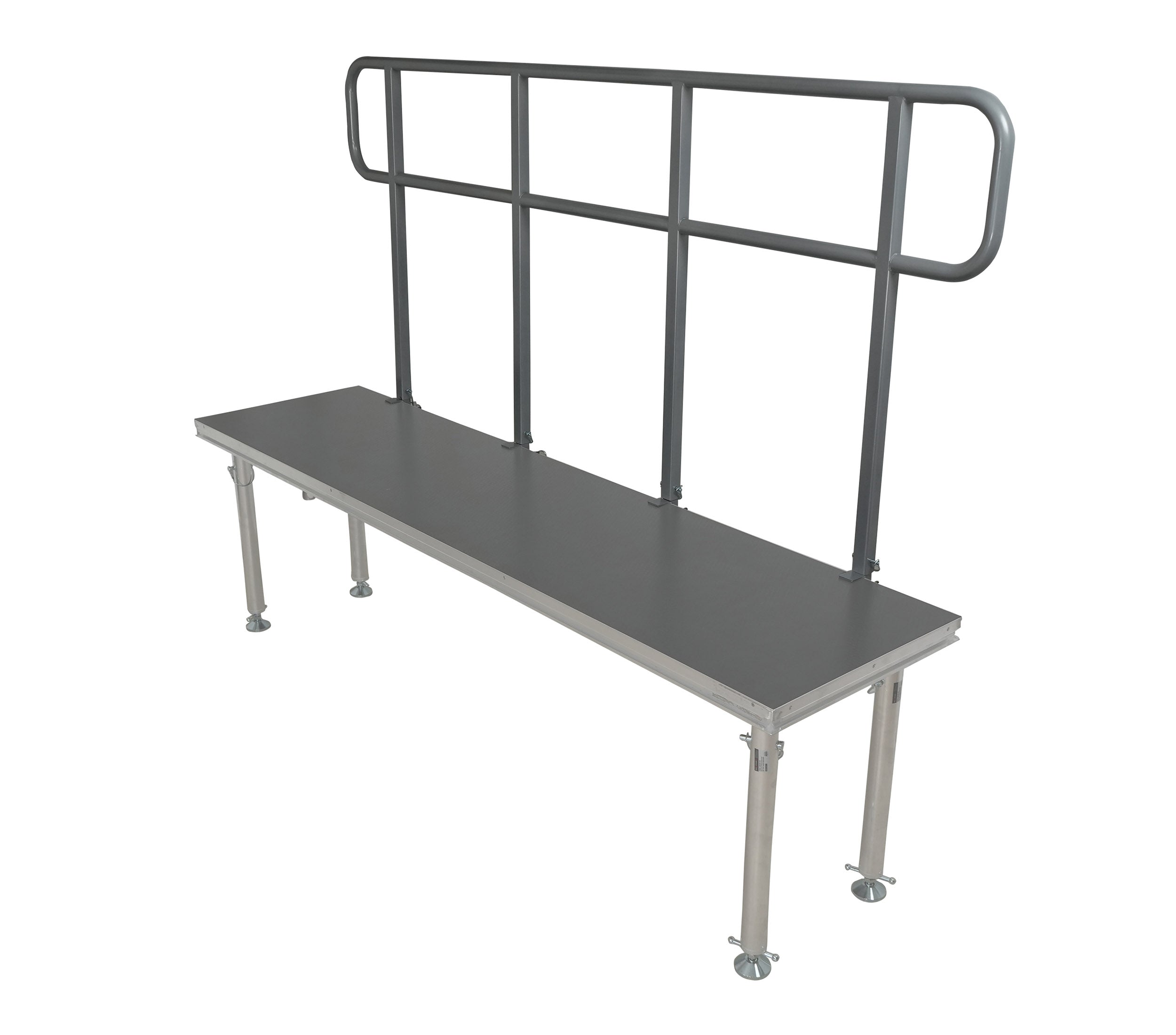 ProX XSQ-GR8FTPRO MK4 8 Ft Professional Single Guard Rail for StageQ Portable Stage Platform