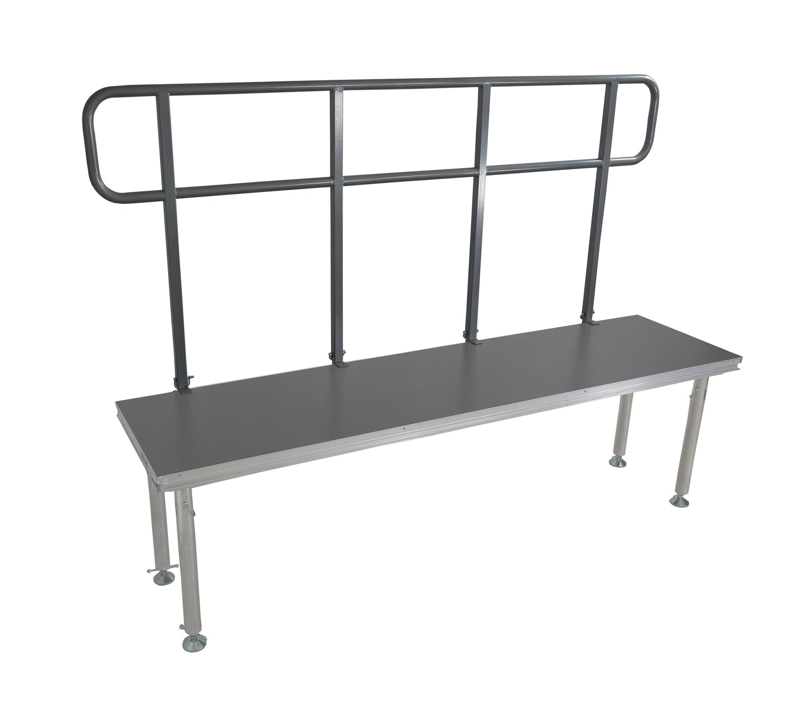 ProX XSQ-GR8FTPRO MK4 8 Ft Professional Single Guard Rail for StageQ Portable Stage Platform