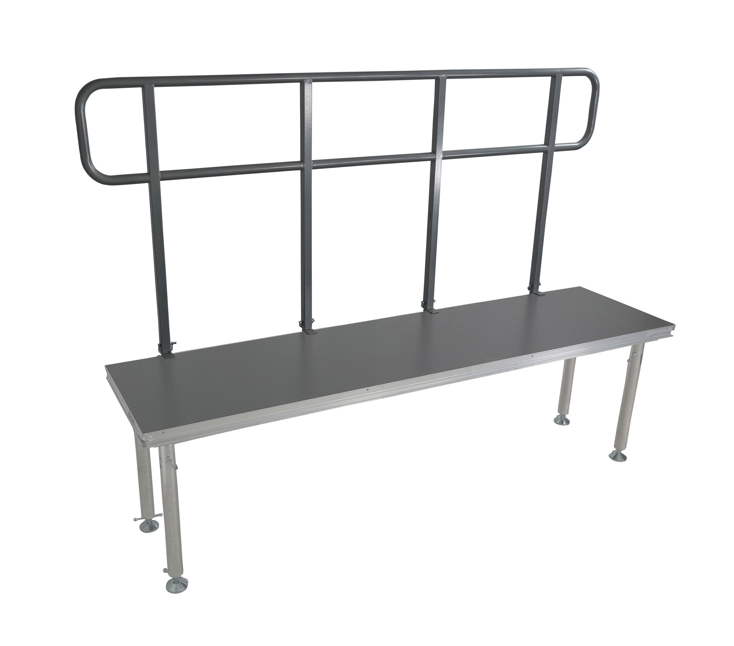 ProX XSQ-GR8FTPRO MK4 8 Ft Professional Single Guard Rail for StageQ Portable Stage Platform