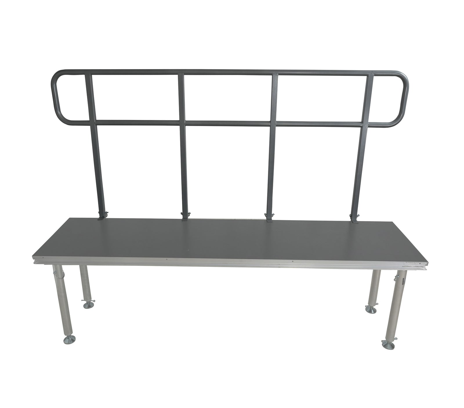 ProX XSQ-GR8FTPRO MK4 8 Ft Professional Single Guard Rail for StageQ Portable Stage Platform