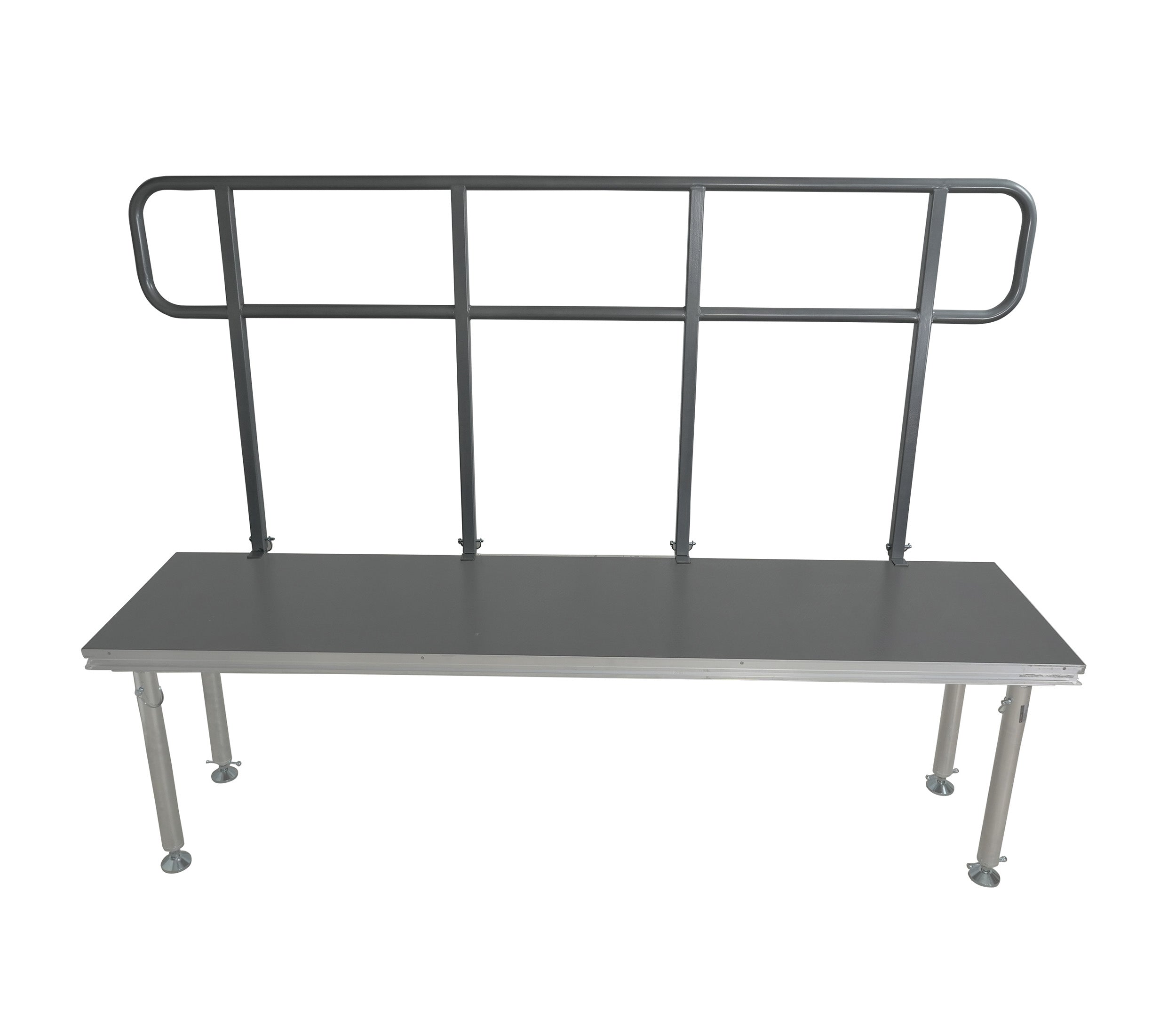 ProX XSQ-GR8FTPRO MK4 8 Ft Professional Single Guard Rail for StageQ Portable Stage Platform