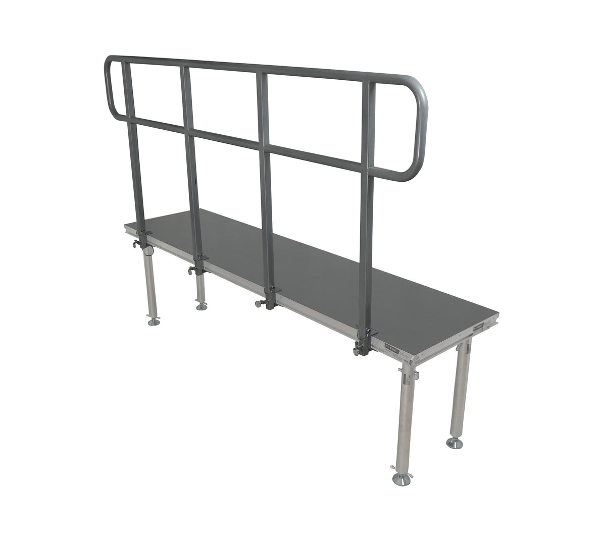 ProX XSQ-GR8FTPRO MK4 8 Ft Professional Single Guard Rail for StageQ Portable Stage Platform