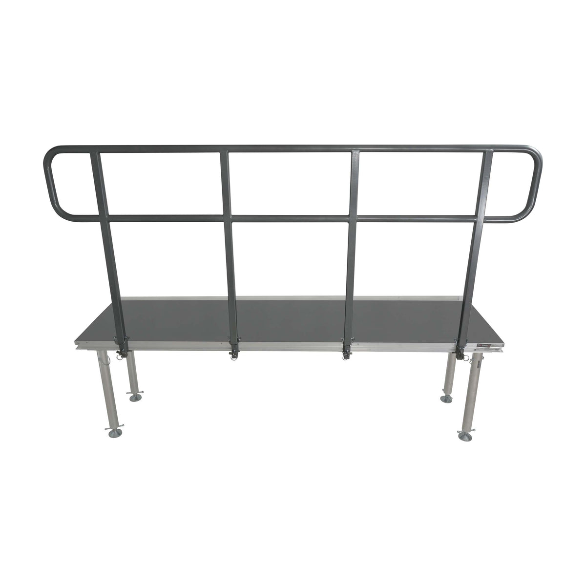 ProX XSQ-GR8FTPRO MK4 8 Ft Professional Single Guard Rail for StageQ Portable Stage Platform