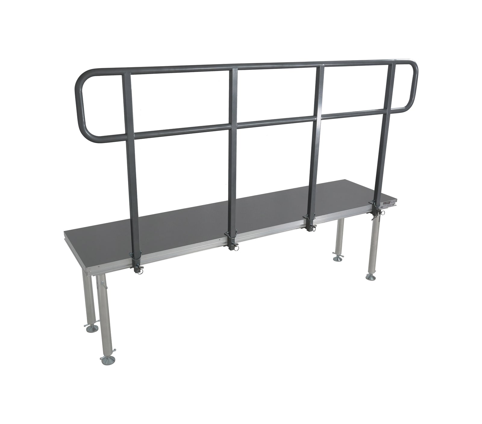 ProX XSQ-GR8FTPRO MK4 8 Ft Professional Single Guard Rail for StageQ Portable Stage Platform