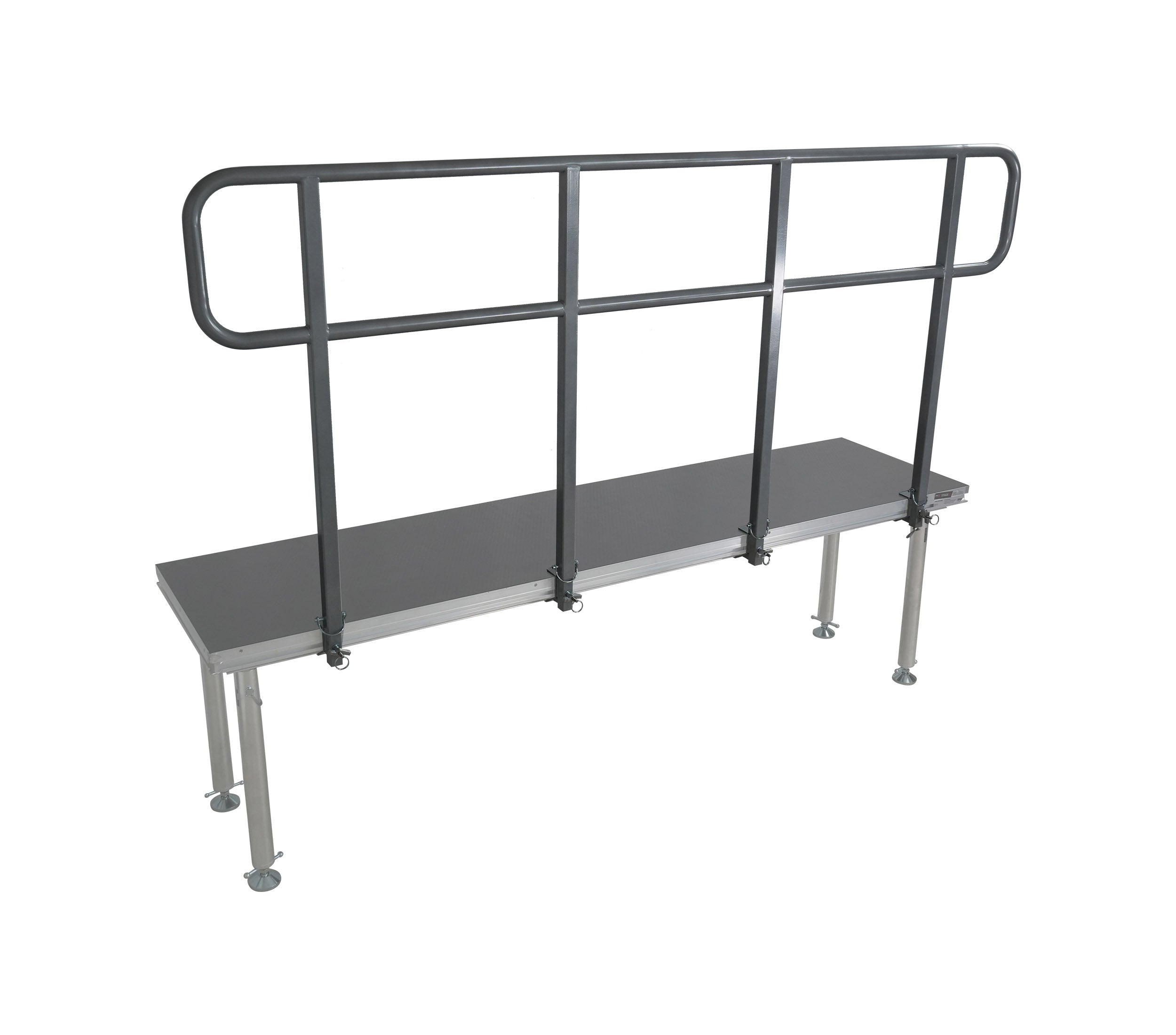 ProX XSQ-GR8FTPRO MK4 8 Ft Professional Single Guard Rail for StageQ Portable Stage Platform