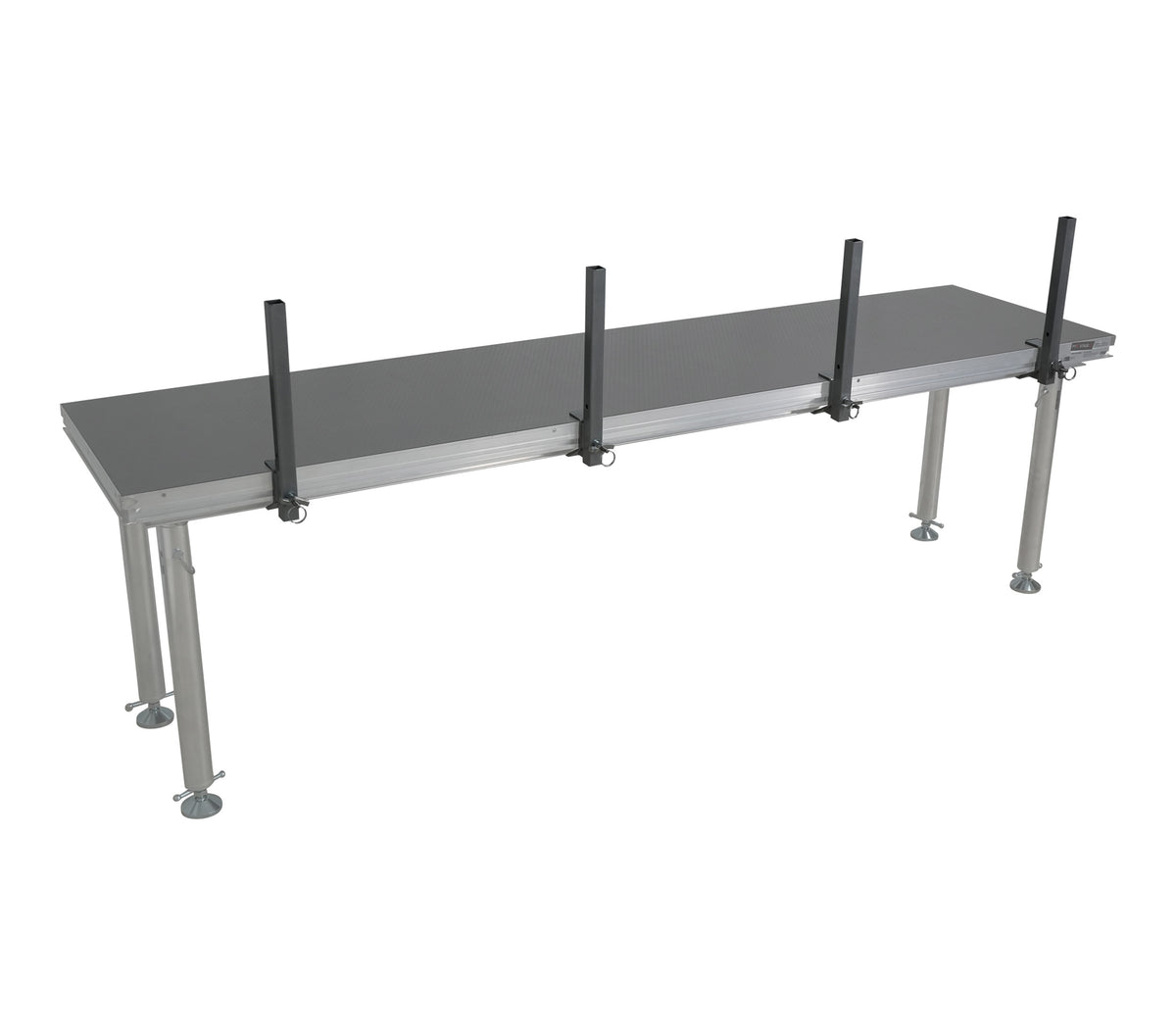 ProX XSQ-GR8FTPRO MK4 8 Ft Professional Single Guard Rail for StageQ Portable Stage Platform