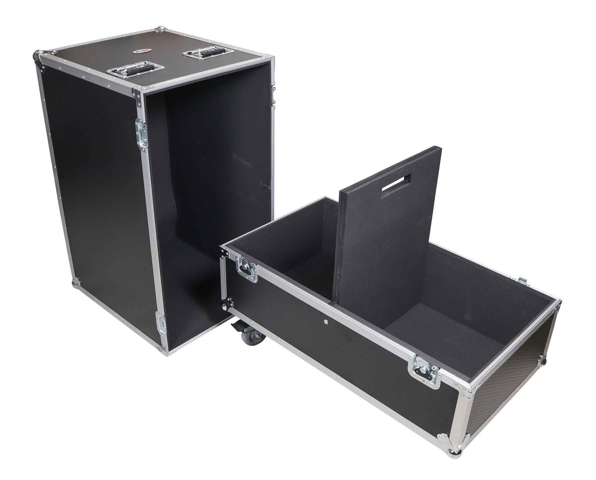ProX XS-SP2X331816W 2-Speaker ATA Flight Case for QSC KW152 and RCF TTL 4-A Speakers