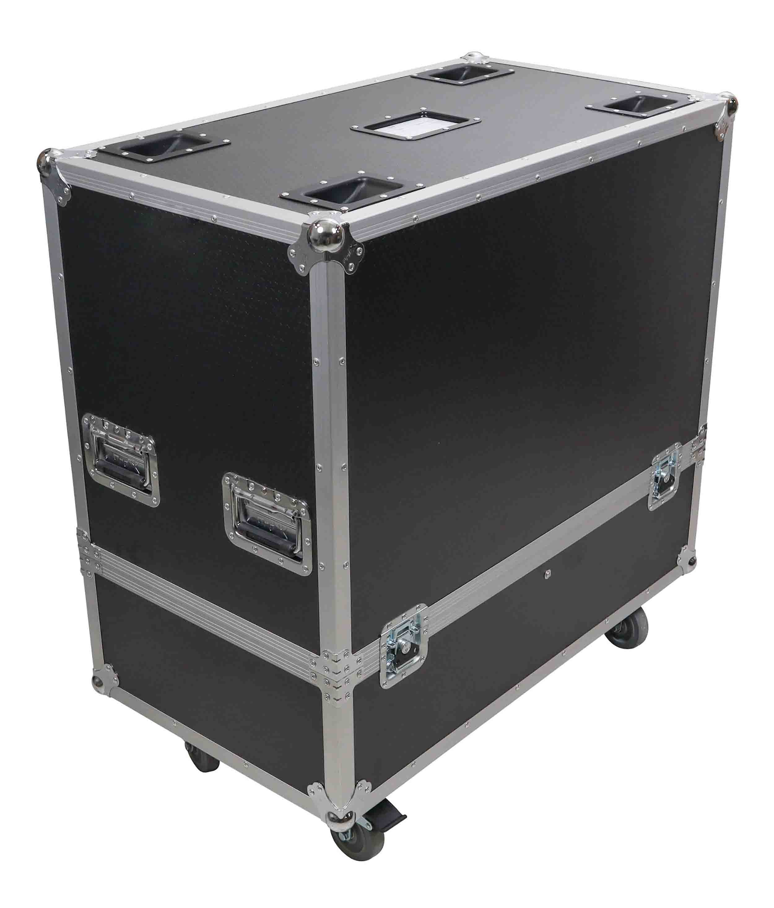 ProX XS-SP2X331816W 2-Speaker ATA Flight Case for QSC KW152 and RCF TTL 4-A Speakers