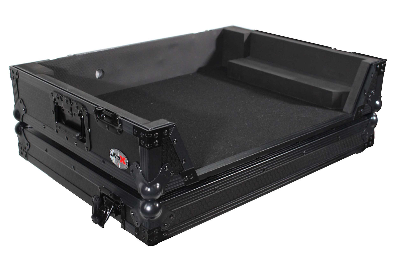 ProX XS-PRIME4MK2WLTBL LED ATA Flight Case with Wheels for Denon PRIME 4 G2 PRIME 4 MK2 DJ Controller, Sliding with Black Hardware