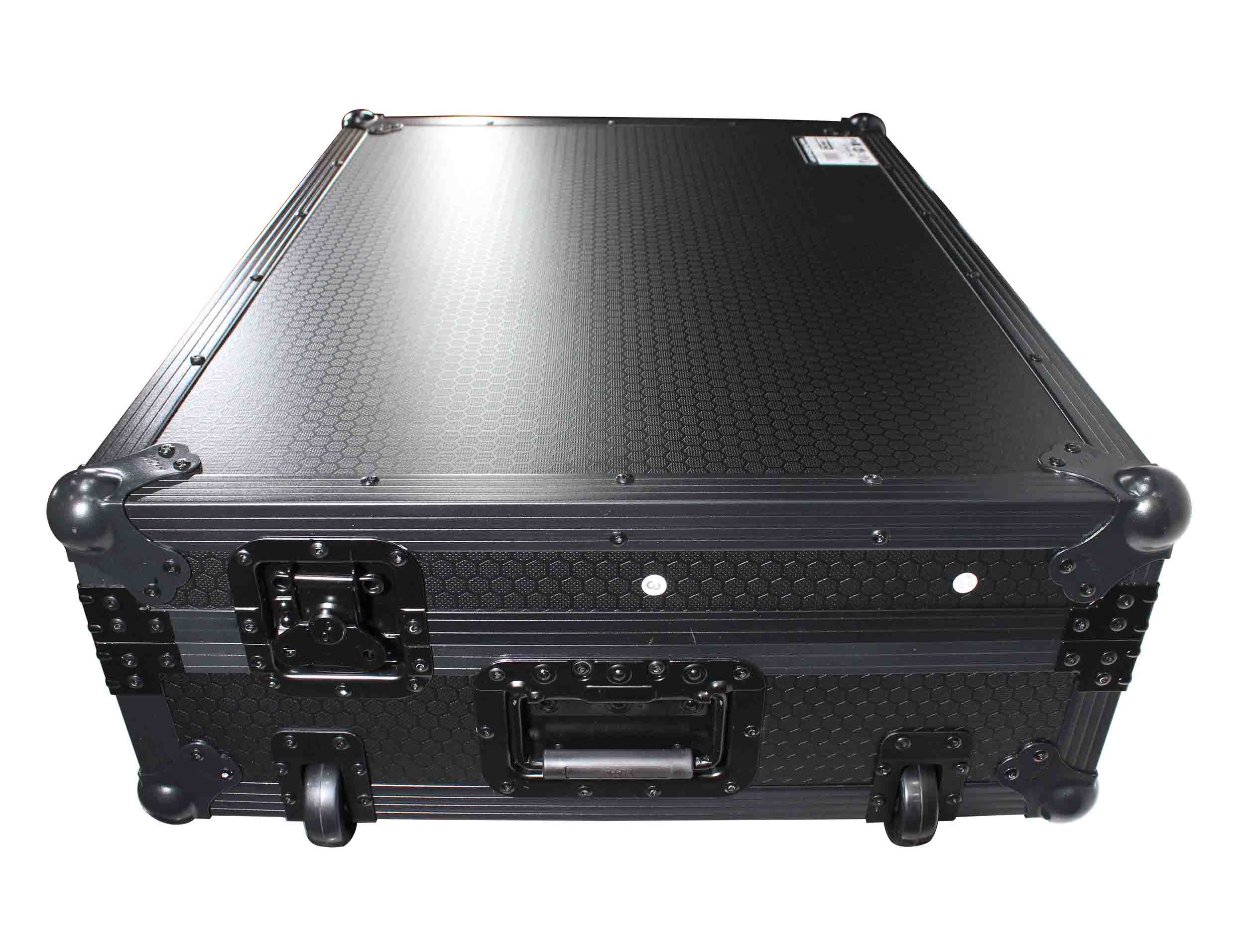 ProX XS-PRIME4MK2WLTBL LED ATA Flight Case with Wheels for Denon PRIME 4 G2 PRIME 4 MK2 DJ Controller, Sliding with Black Hardware