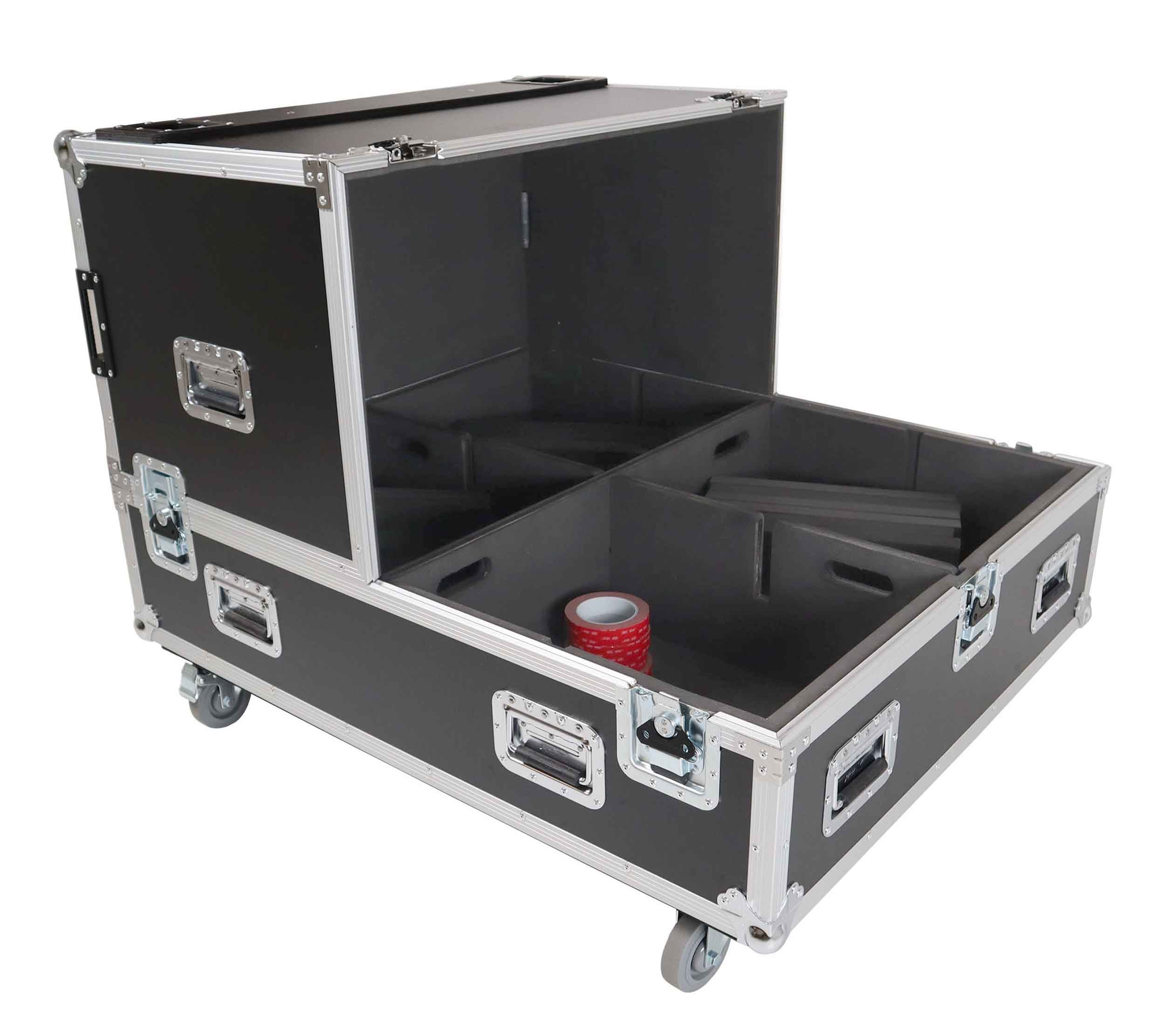 ProX XS-SP4X262015W Universal Dual Speaker Flight Case Fits (4)