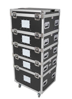 ProX XS-UTL2430TIER5 TruckPax 5-Tier Utility ATA Flight Case with Dividers and 4" Casters