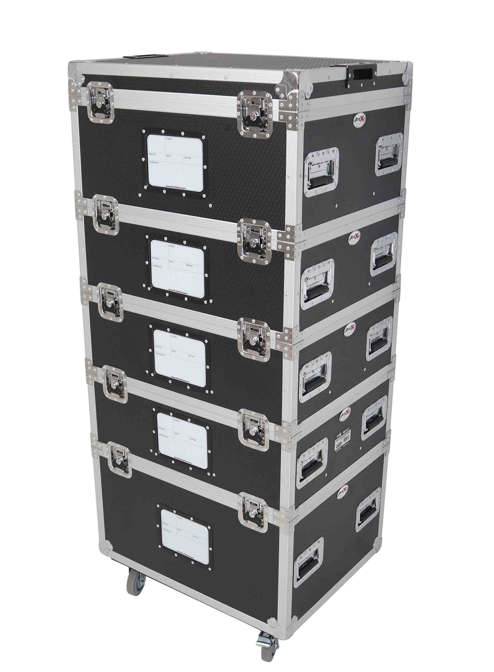 ProX XS-UTL2430TIER5 TruckPax 5-Tier Utility ATA Flight Case with Dividers and 4" Casters