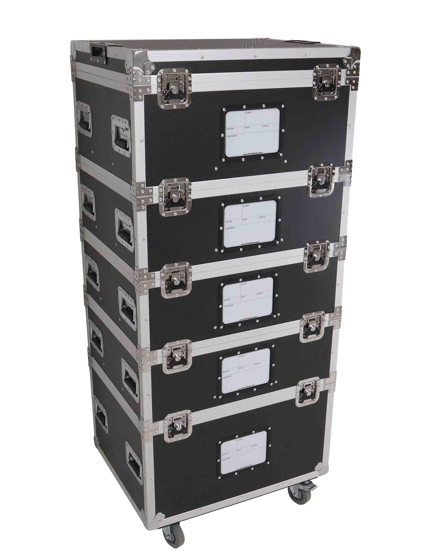 ProX XS-UTL2430TIER5 TruckPax 5-Tier Utility ATA Flight Case with Dividers and 4" Casters