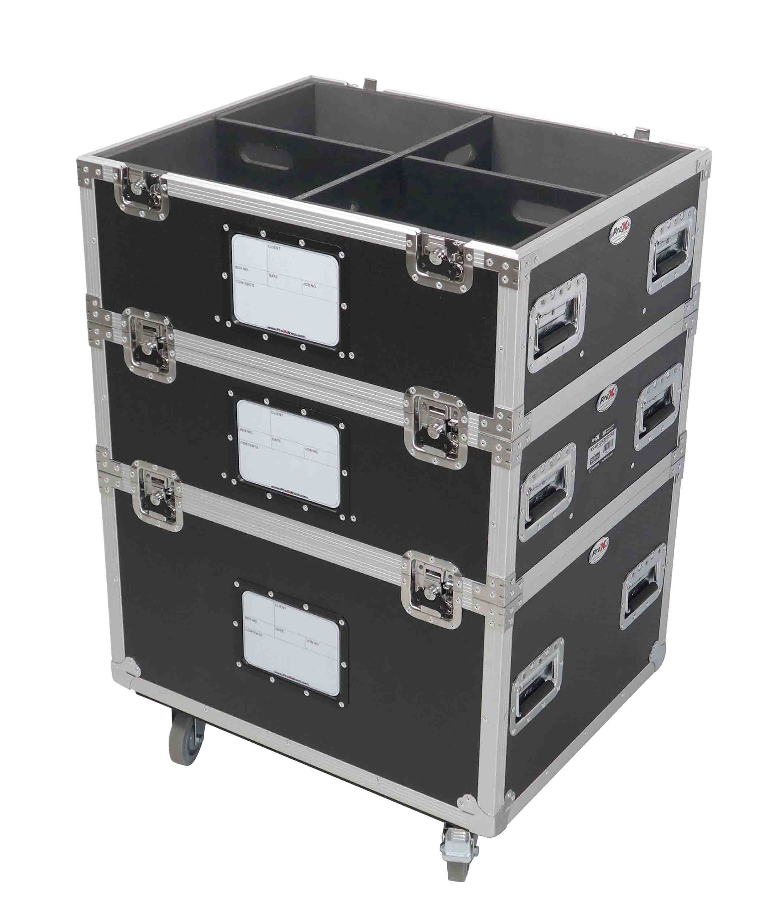ProX XS-UTL2430TIER5 TruckPax 5-Tier Utility ATA Flight Case with Dividers and 4" Casters