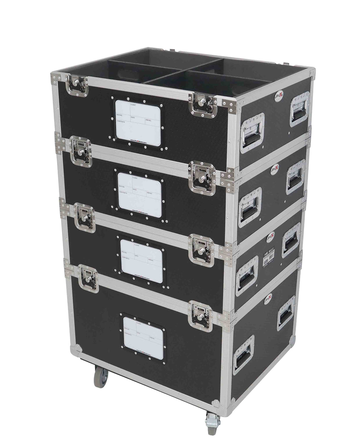 ProX XS-UTL2430TIER5 TruckPax 5-Tier Utility ATA Flight Case with Dividers and 4" Casters
