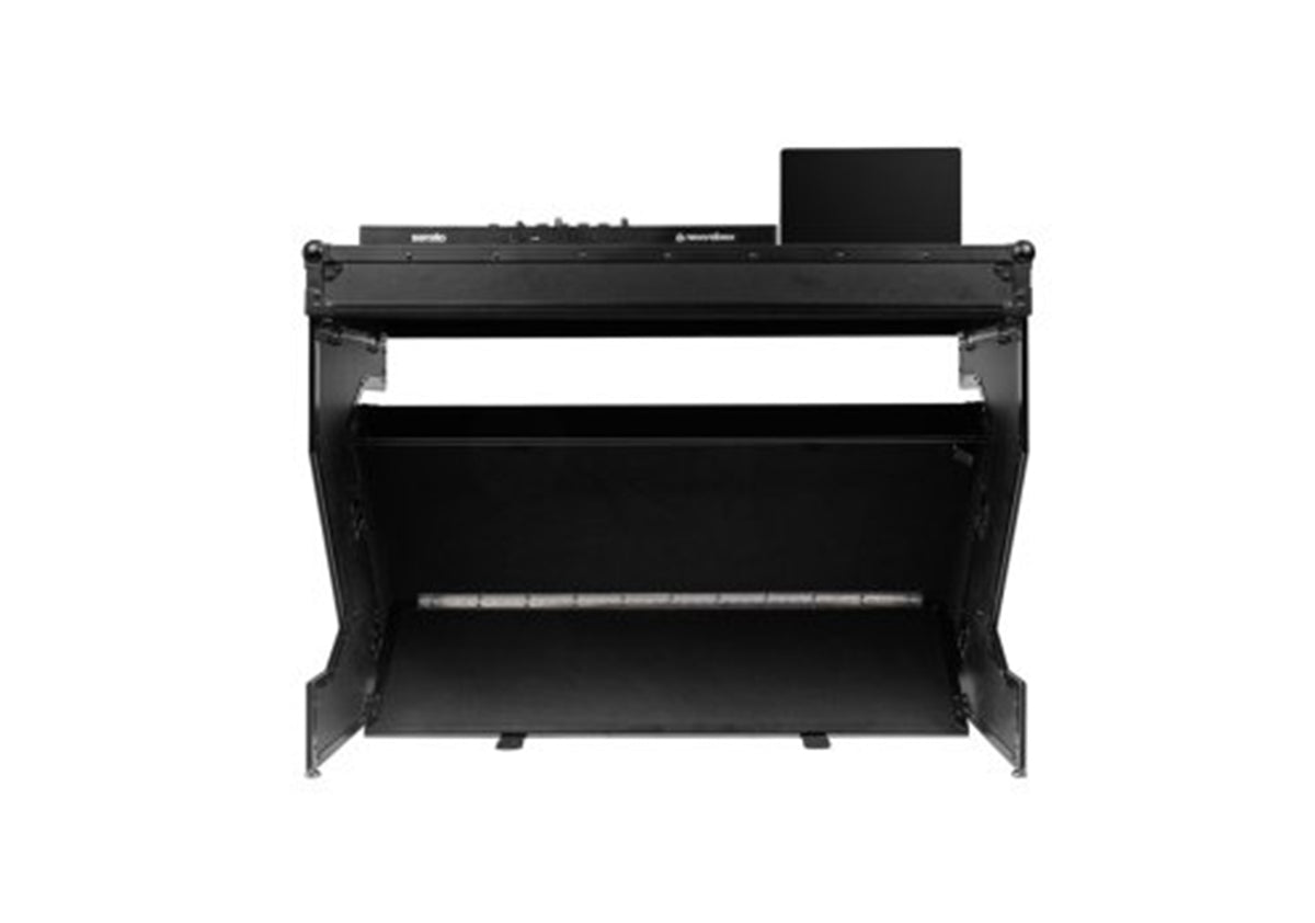 Gator Cases G-ONYX-DJT-Z DJ Table with Built-In Flight Case and Inline Wheels