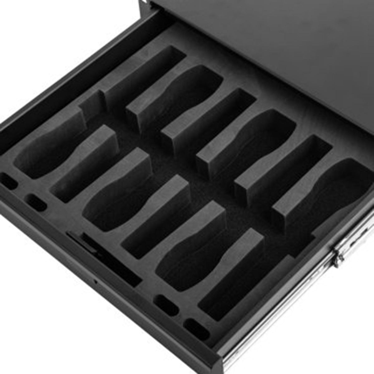Gator Rackworks GRW-DRWHANDHELD6, 2U Rack Drawer for Six Wireless Microphones