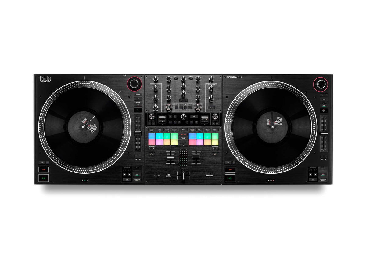 Hercules DJControl T10 10" Motorized DJ Controller with 10-Inch Vinyl