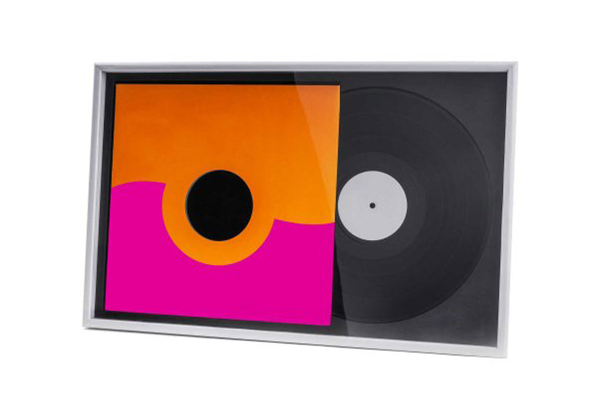 Glorious REC-DISP-FRAME-WHT Vinyl Record Wall Frame for Album and LP Display - White