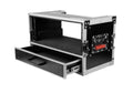 Gator Cases GTOUR-4U-2UDR, ATA-Style 4U Rack Flight Case with 2U Storage Drawer