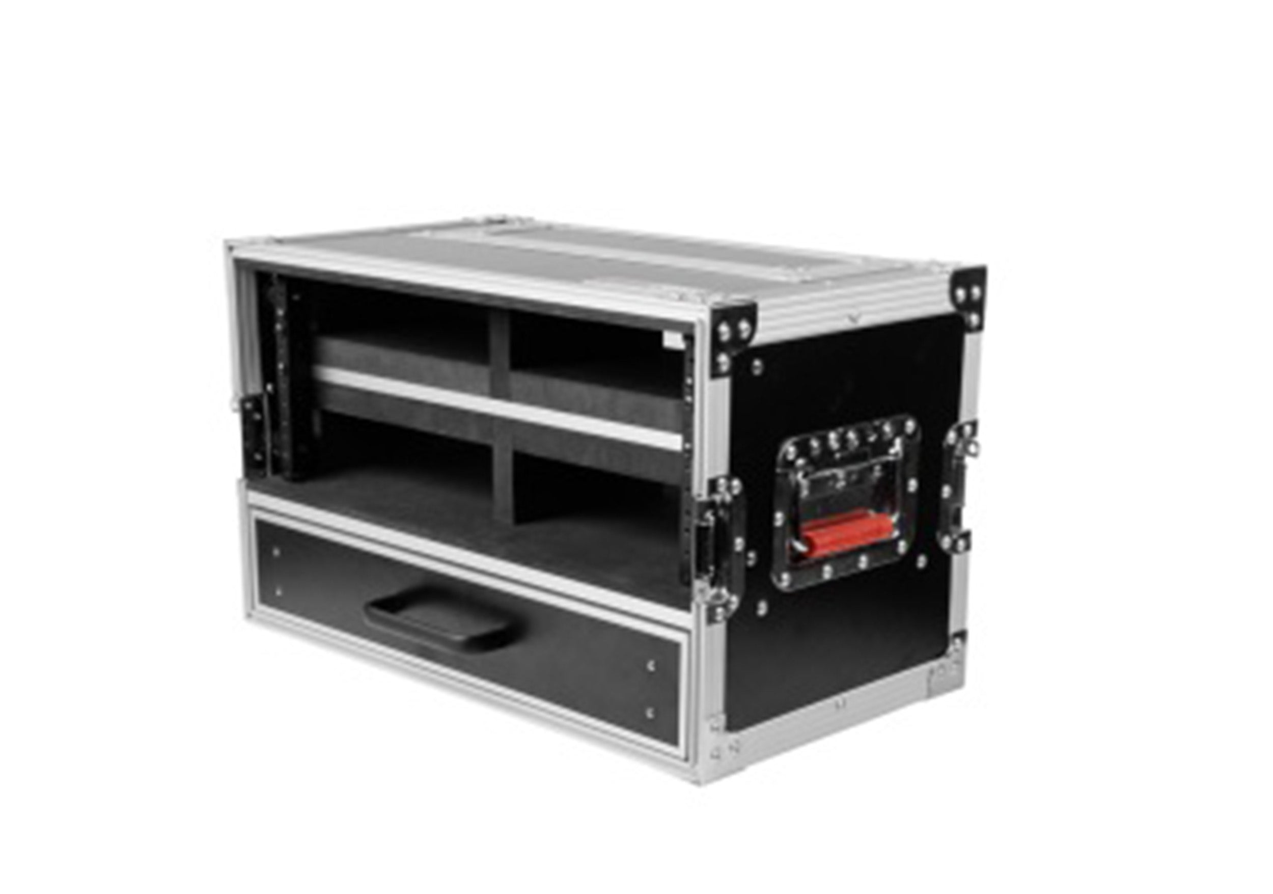 Gator Cases GTOUR-4U-2UDR, ATA-Style 4U Rack Flight Case with 2U Storage Drawer